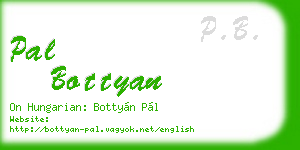 pal bottyan business card