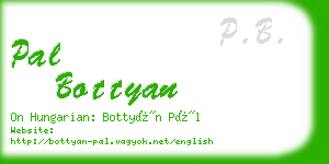 pal bottyan business card